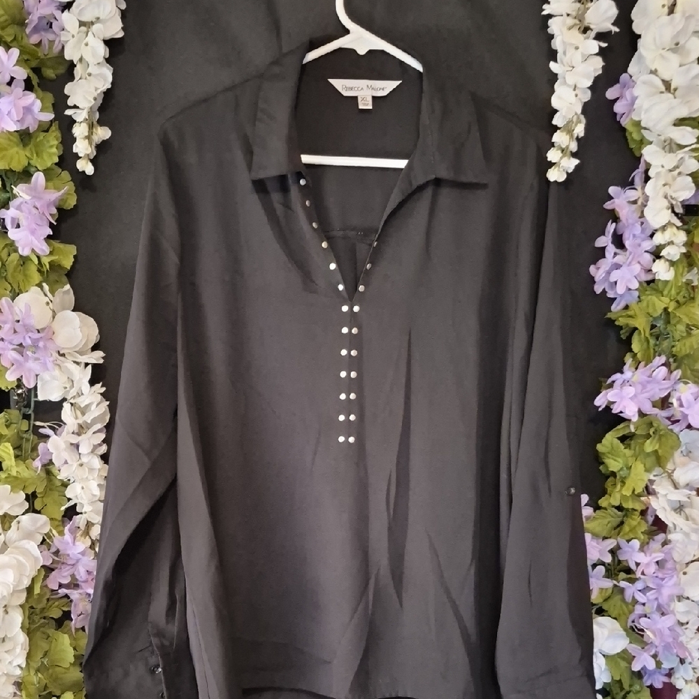 Rebecca Malone Elegant Black Top